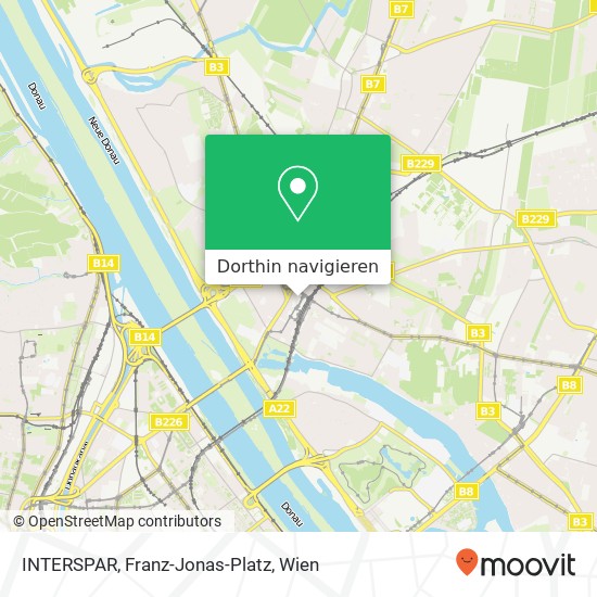 INTERSPAR, Franz-Jonas-Platz Karte