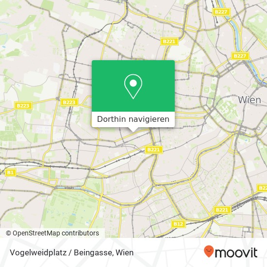 Vogelweidplatz / Beingasse Karte
