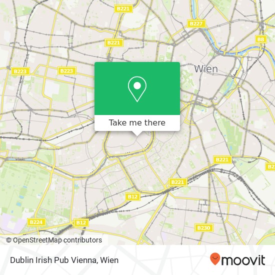 Dublin Irish Pub Vienna Karte