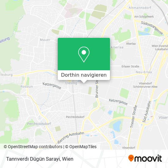Tanrıverdı Dügün Sarayi Karte