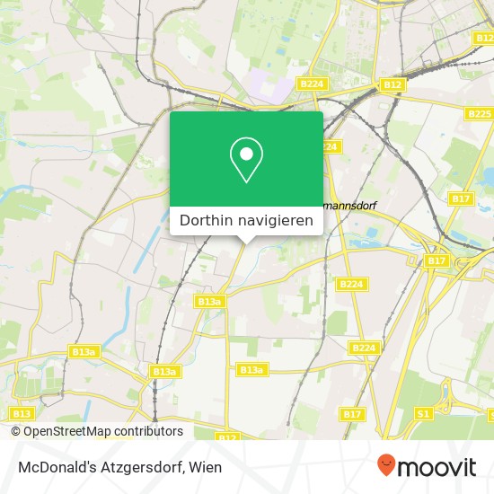 McDonald's Atzgersdorf, Breitenfurter Straße 245 1230 Wien Karte