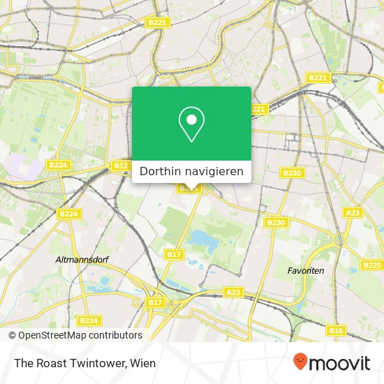 The Roast Twintower, Wienerbergstraße 5 1100 Wien Karte