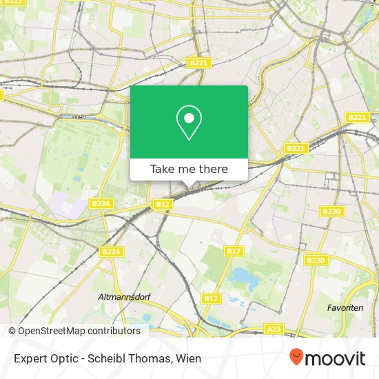 Expert Optic - Scheibl Thomas, Eichenstraße 44 1120 Wien Karte