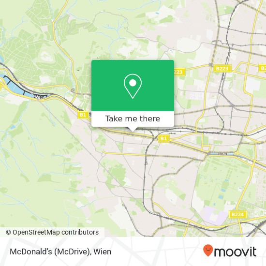 McDonald's (McDrive), Hadikgasse 254 1140 Wien Karte