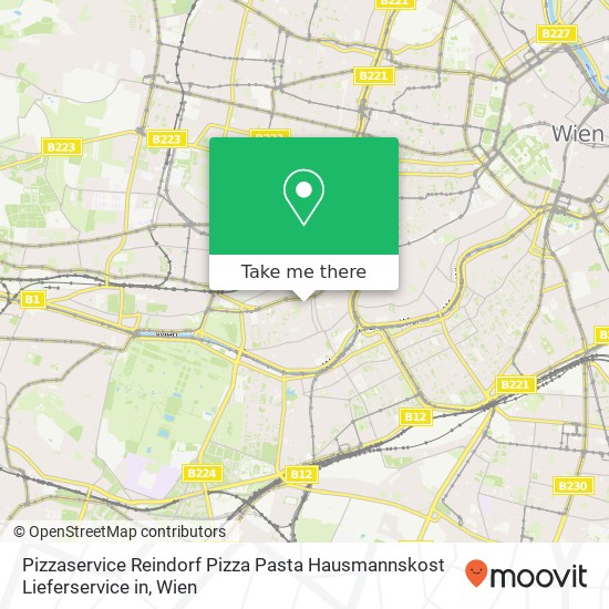 Pizzaservice Reindorf Pizza Pasta Hausmannskost Lieferservice in, Reindorfgasse 1150 Wien Karte