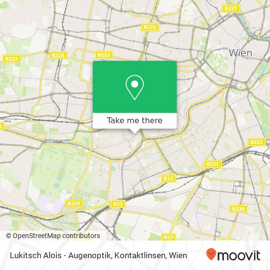 Lukitsch Alois - Augenoptik, Kontaktlinsen, Sechshauser Straße 1150 Wien Karte