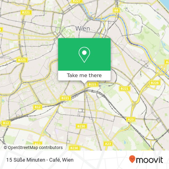 15 Süße Minuten - Café, Favoritenstraße 45 1040 Wien Karte