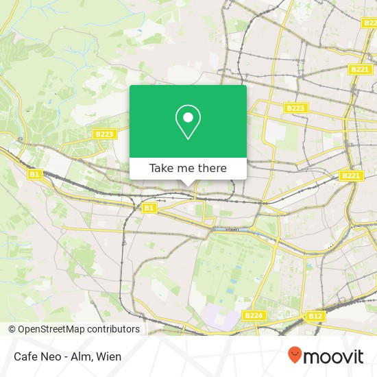 Cafe Neo - Alm, Linzer Straße 128 1140 Wien Karte