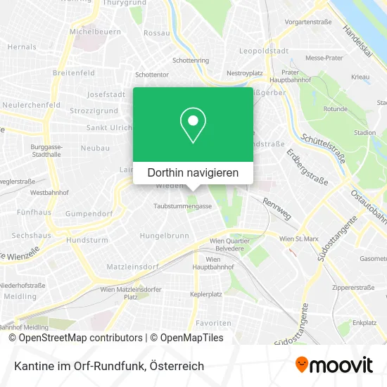 Kantine im Orf-Rundfunk Karte