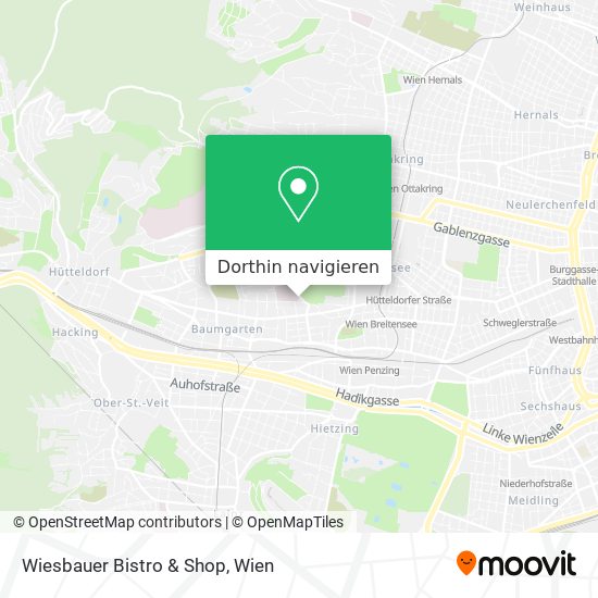 Wiesbauer Bistro & Shop Karte