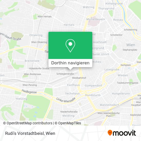 Rudi's Vorstadtbeisl Karte