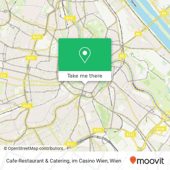 Cafe-Restaurant & Catering, im Casino Wien Karte