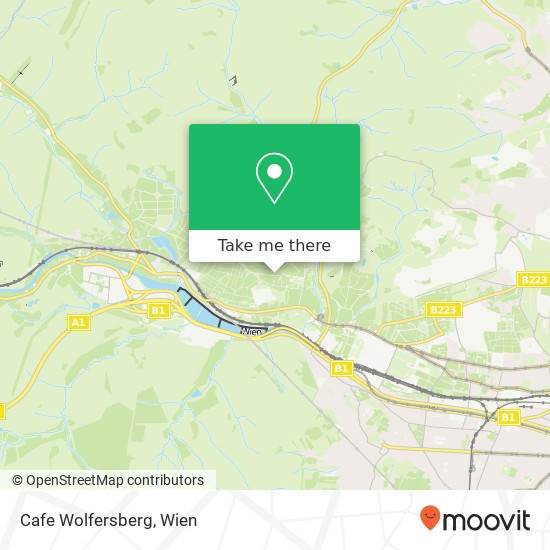 Cafe Wolfersberg, Anzbachgasse 50 1140 Wien Karte