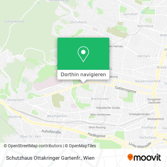 Schutzhaus Ottakringer Gartenfr. Karte