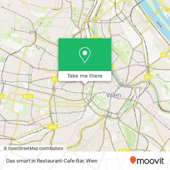 Das smart:in Restaurant-Cafe-Bar, Rathausstraße 11 1010 Wien Karte