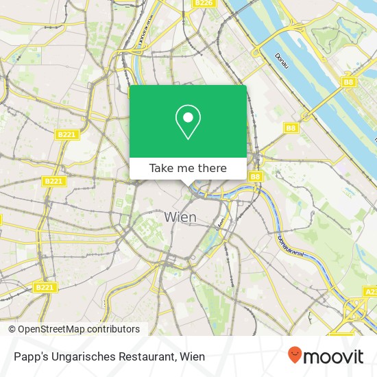 Papp's Ungarisches Restaurant, Franz-Josefs-Kai 1010 Wien Karte