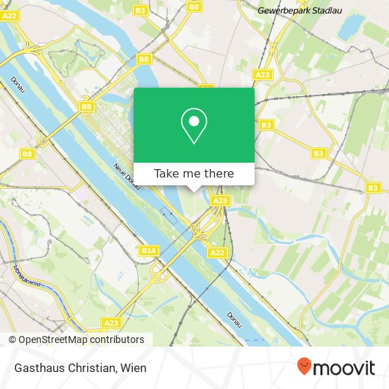 Gasthaus Christian, Industriestraße 174 1220 Wien Karte