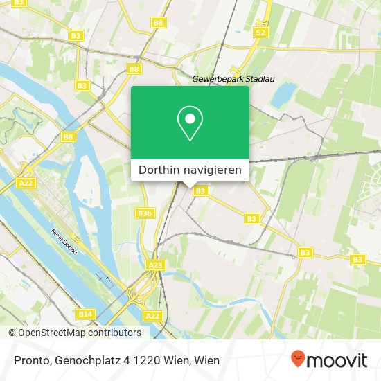 Pronto, Genochplatz 4 1220 Wien Karte