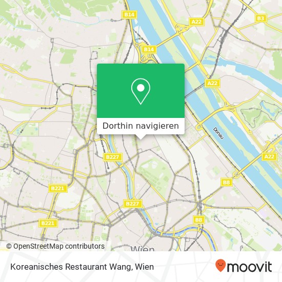 Koreanisches Restaurant Wang, Brigittaplatz 15 1200 Wien Karte