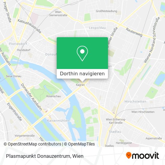 Plasmapunkt Donauzentrum Karte