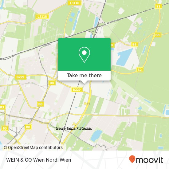 WEIN & CO Wien Nord Karte