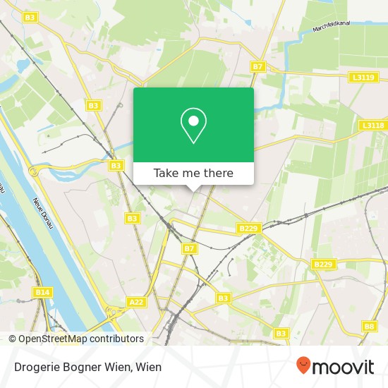 Drogerie Bogner Wien, Haspingerplatz 1210 Wien Karte