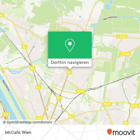 McCafé, Brünner Straße 170 1210 Wien Karte