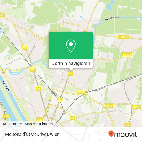 McDonald's (McDrive), Brünner Straße 170 1210 Wien Karte