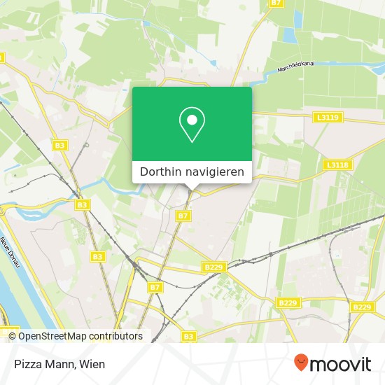 Pizza Mann, Brünner Straße 186 1210 Wien Karte
