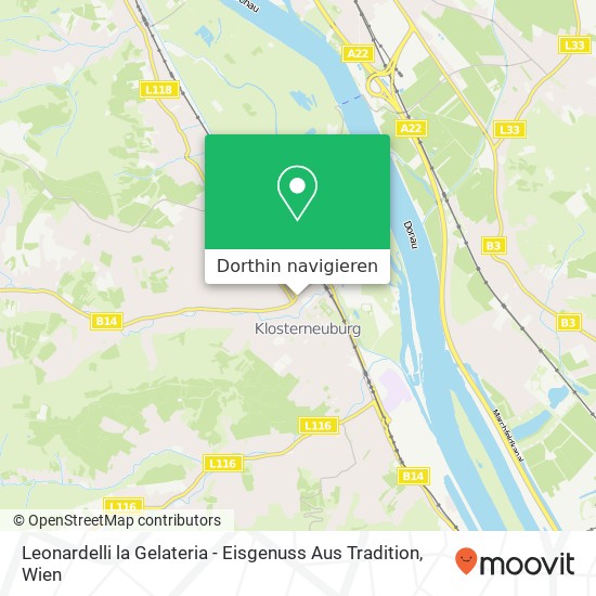 Leonardelli la Gelateria - Eisgenuss Aus Tradition, Hofkirchnergasse 14 3400 Klosterneuburg Karte