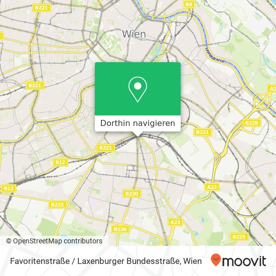 Favoritenstraße / Laxenburger Bundesstraße Karte