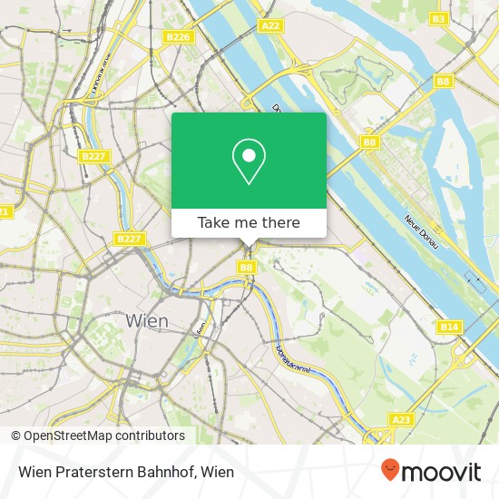 Wien Praterstern Bahnhof Karte