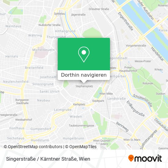 Singerstraße / Kärntner Straße Karte