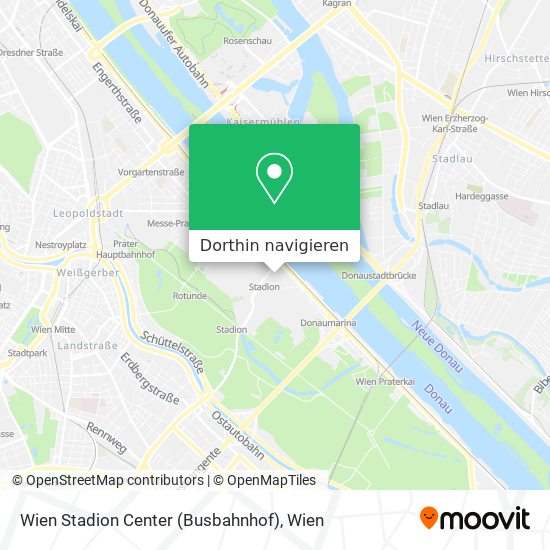 Wien Stadion Center (Busbahnhof) Karte
