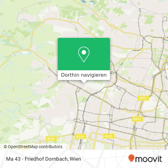 Ma 43 - Friedhof Dornbach Karte