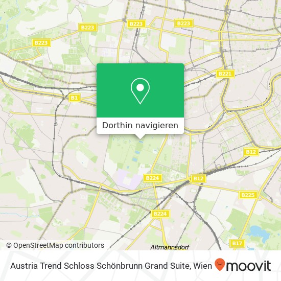 Austria Trend Schloss Schönbrunn Grand Suite Karte