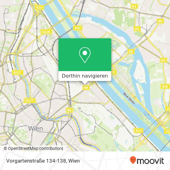 Vorgartenstraße 134-138 Karte