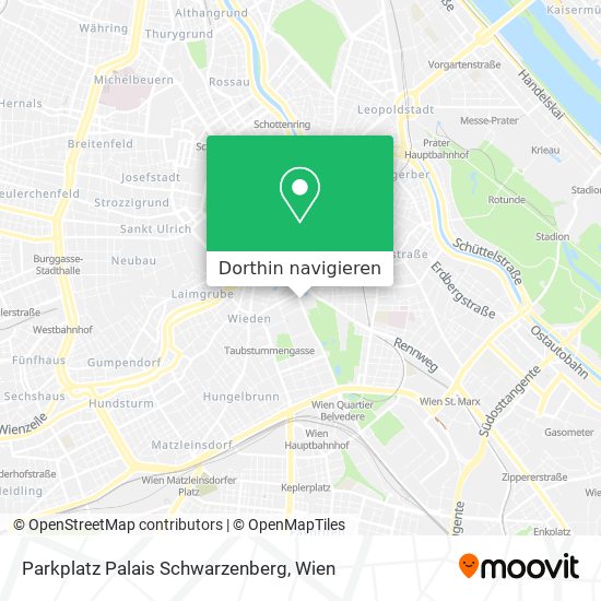 Parkplatz Palais Schwarzenberg Karte
