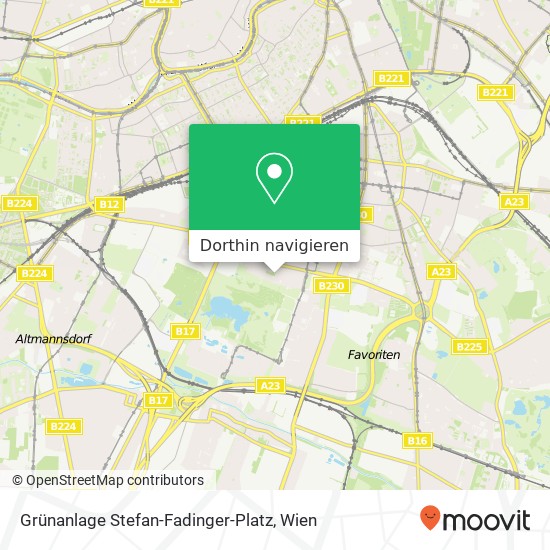 Grünanlage Stefan-Fadinger-Platz Karte