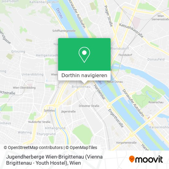 Jugendherberge Wien-Brigittenau (Vienna Brigittenau - Youth Hostel) Karte