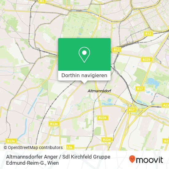 Altmannsdorfer Anger / Sdl Kirchfeld Gruppe Edmund-Reim-G. Karte