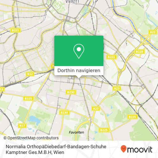 Normalia OrthopäDiebedarf-Bandagen-Schuhe Kamptner Ges.M.B.H Karte