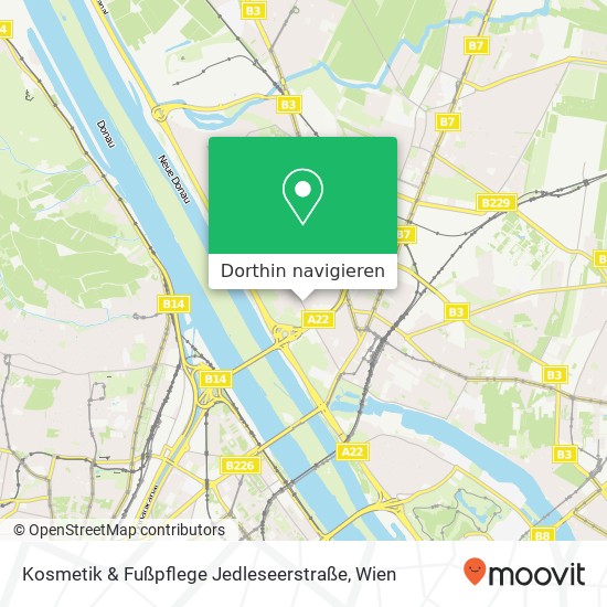 Kosmetik & Fußpflege Jedleseerstraße Karte