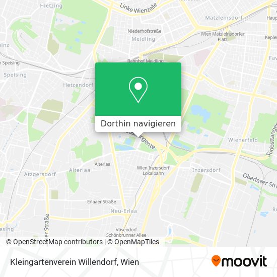Kleingartenverein Willendorf Karte