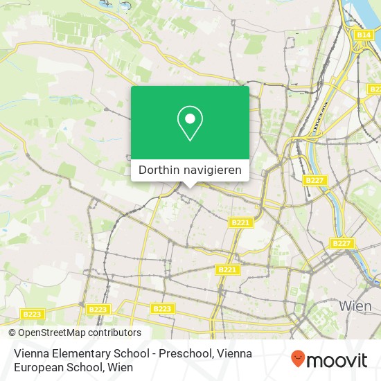 Vienna Elementary School - Preschool, Vienna European School Karte
