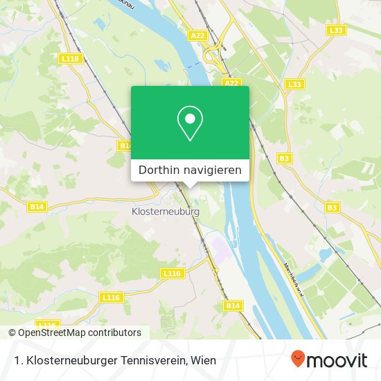 1. Klosterneuburger Tennisverein Karte