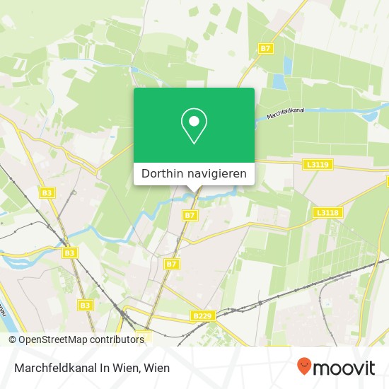 Marchfeldkanal In Wien Karte