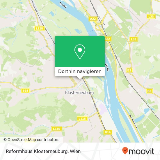 Reformhaus Klosterneuburg Karte