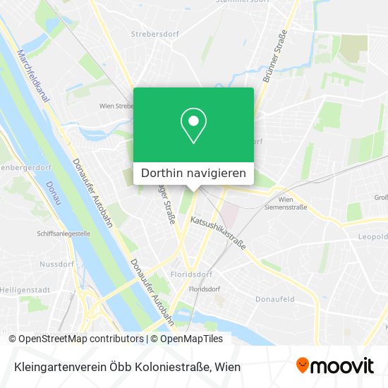 Kleingartenverein Öbb Koloniestraße Karte