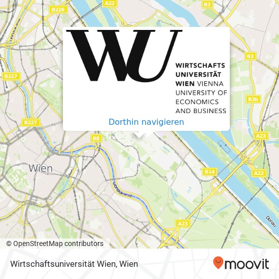 Wirtschaftsuniversität Wien Karte